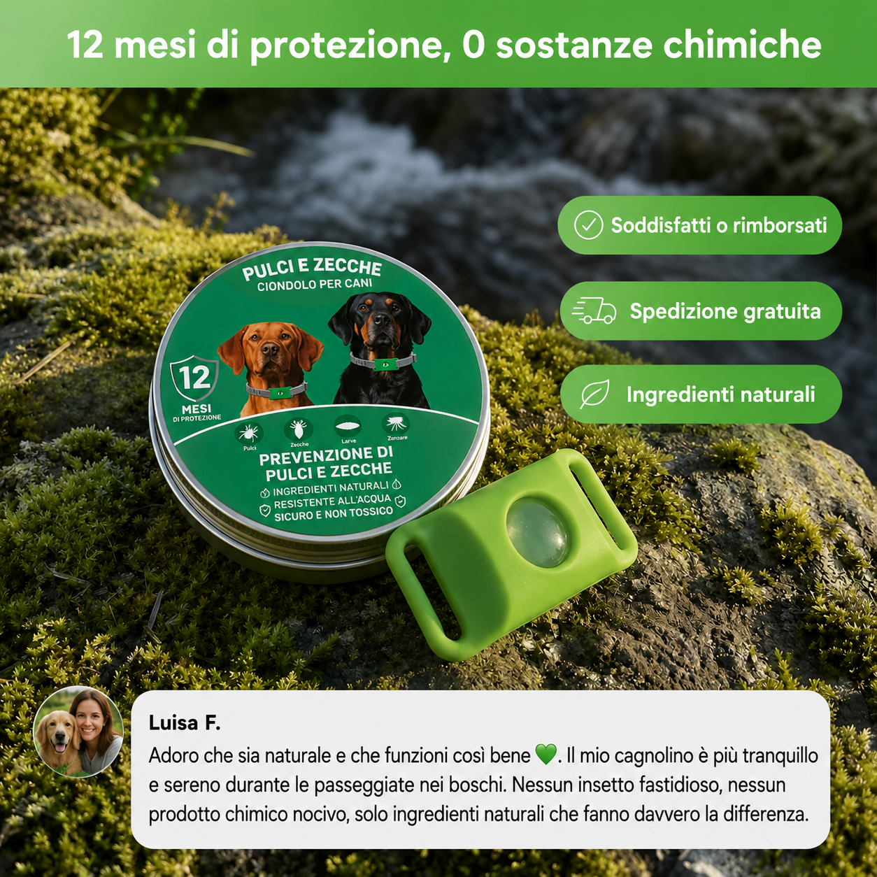 Ciondolo Miluro™ - 12 Mesi di Protezione