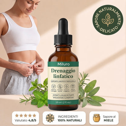 Miluro LymphGlow™ - Gocce Benessere per il Drenaggio Linfatico